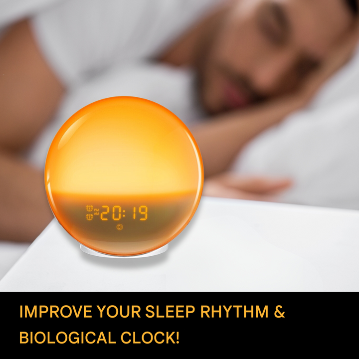 Natural Alarm Clock Radio with Wake-Up Light - GlowRise-State of Style