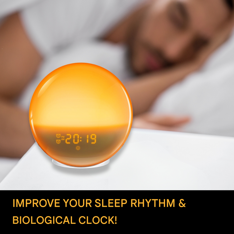 Natural Alarm Clock Radio with Wake-Up Light - GlowRise-State of Style