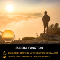 Natural Alarm Clock Radio with Wake-Up Light - GlowRise-State of Style