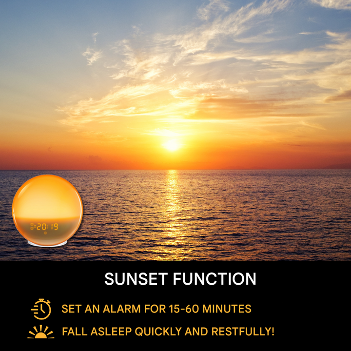 Natural Alarm Clock with Wake-up Light - GlowRise-State of Style