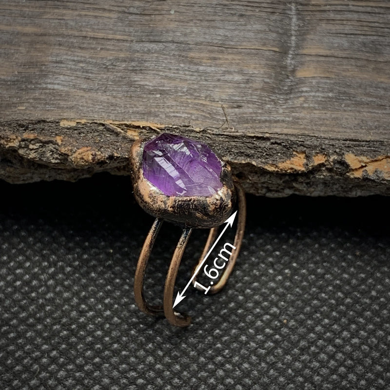 Natural Raw Birthstone Ring - Selina-January: Garnet-State of Style