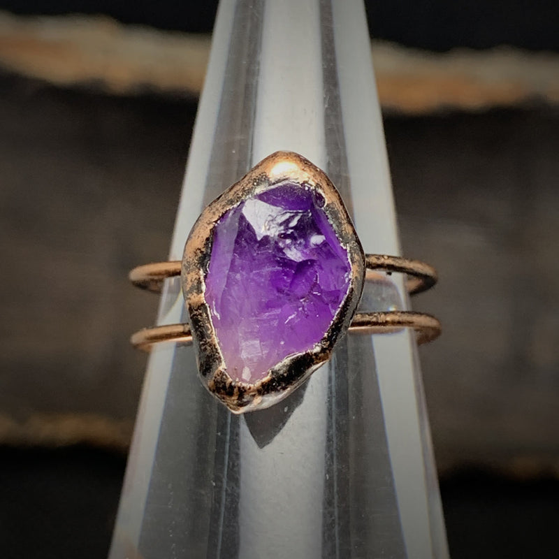 Natural Raw Birthstone Ring - Selina-January: Garnet-State of Style