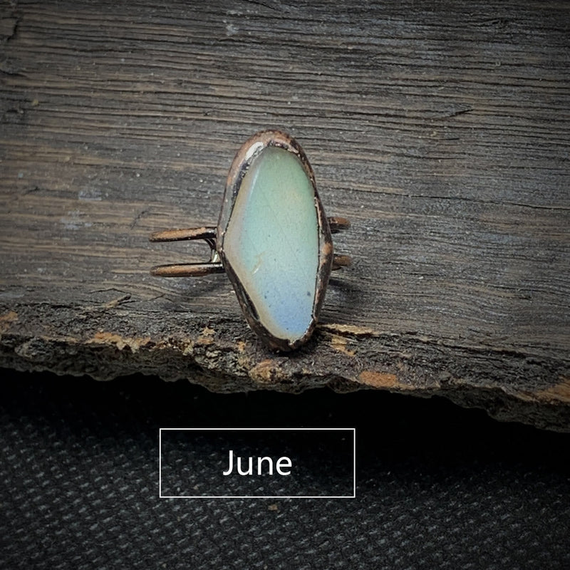 Natural Raw Birthstone Ring - Selina-January: Garnet-State of Style