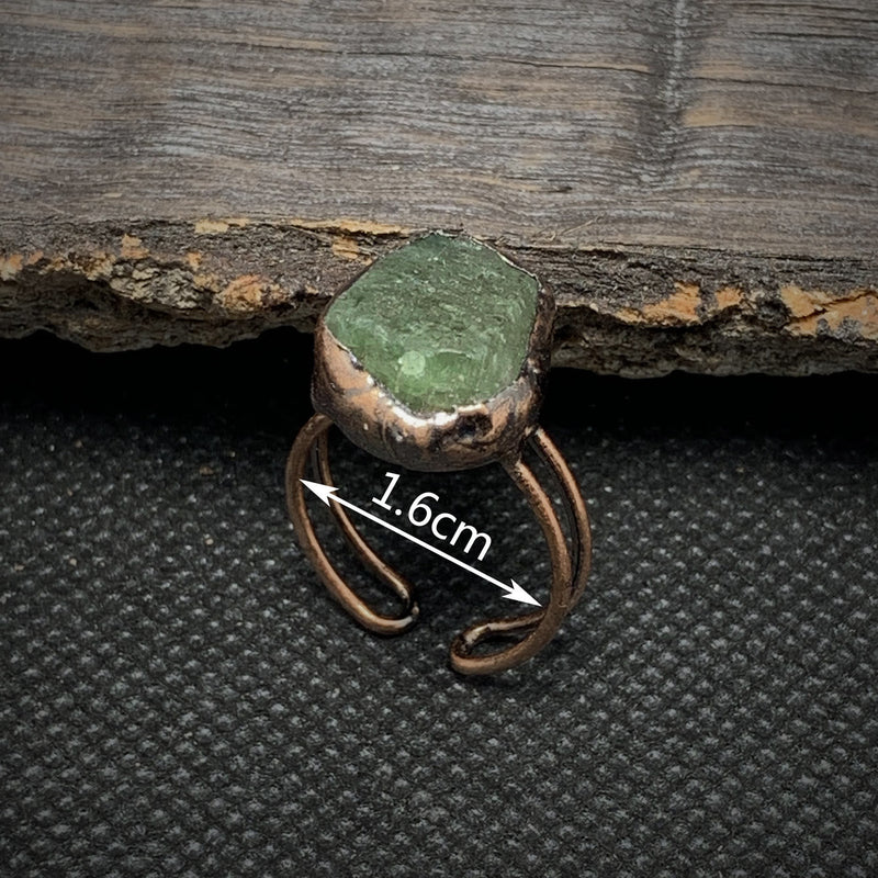 Natural Raw Birthstone Ring - Selina-January: Garnet-State of Style
