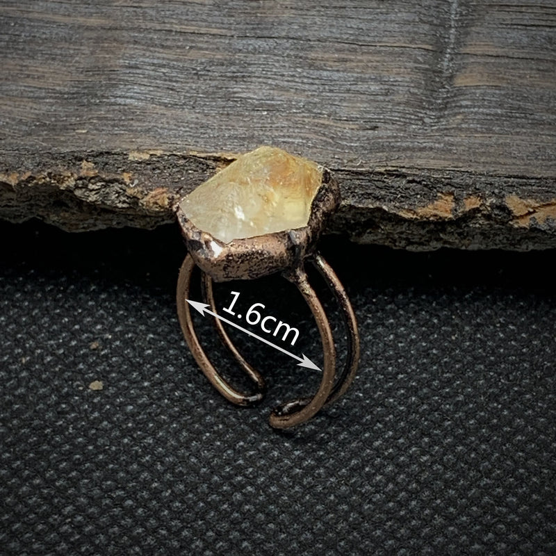 Natural Raw Birthstone Ring - Selina-January: Garnet-State of Style