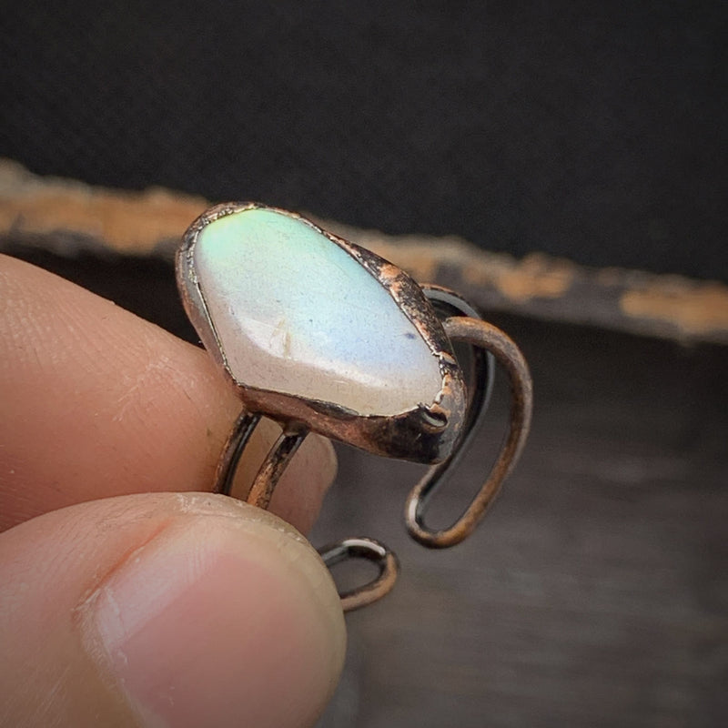 Natural Raw Birthstone Ring - Selina-June: Opal-State of Style