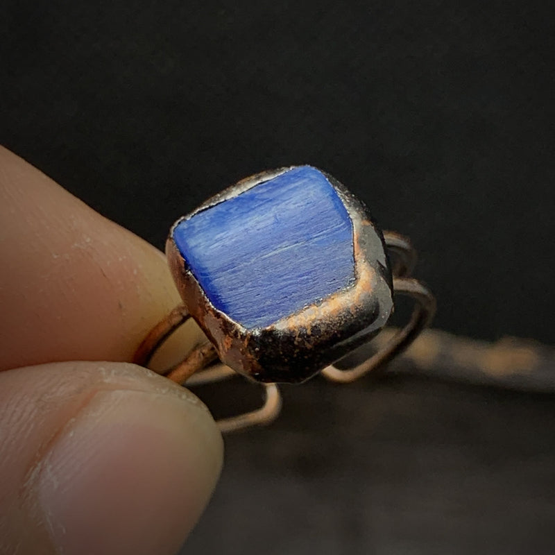 Natural Raw Birthstone Ring - Selina-September: Kyanite-State of Style