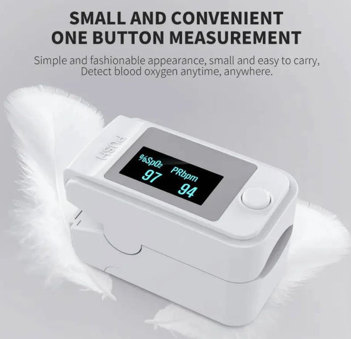 Non-Invasive Finger Pulse Oximeter with LED Display – PrecisionPulse-State of Style
