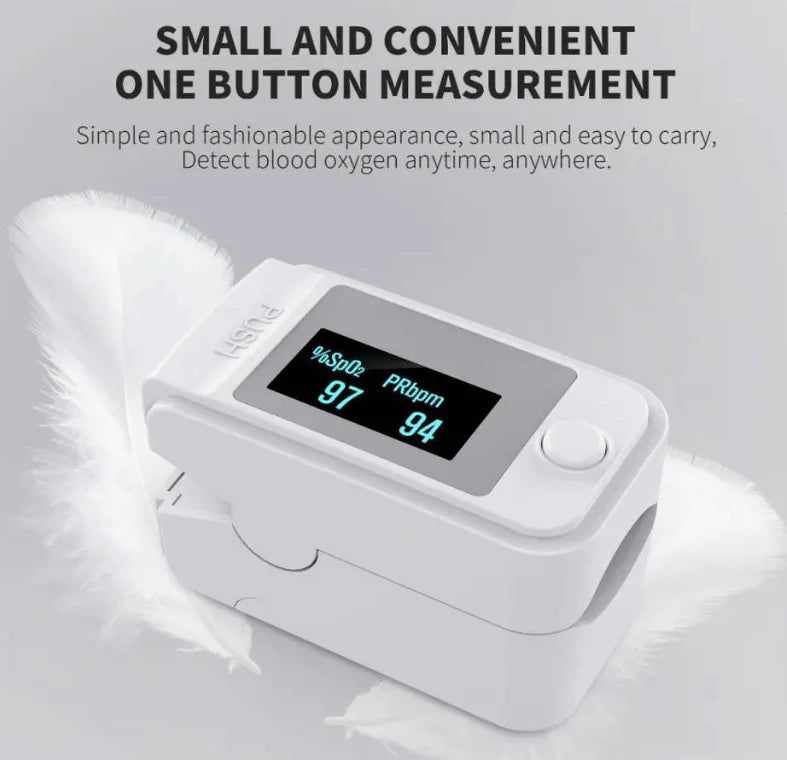 Non-Invasive Finger Pulse Oximeter with LED Display – PrecisionPulse-State of Style