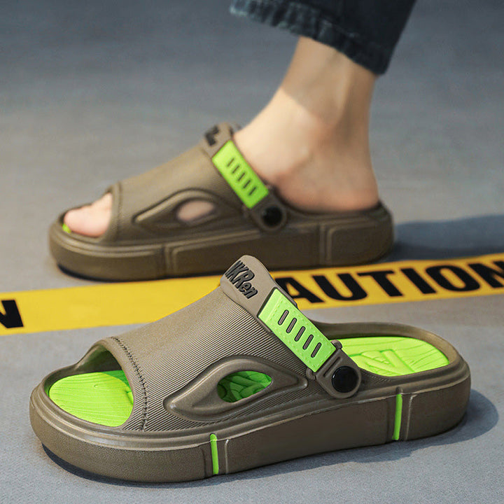 Non-slip men's beach sandals – Rafael-Black-6/6.5-State of Style