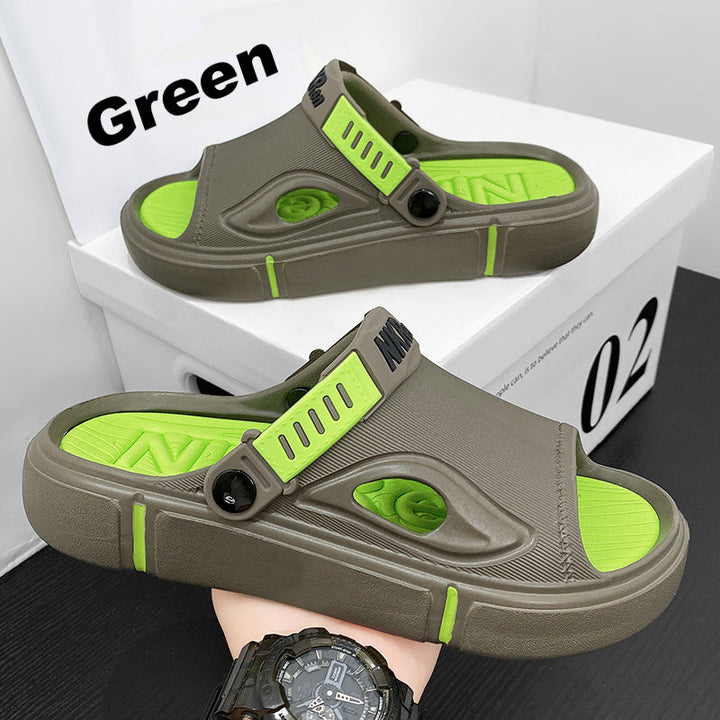 Non-slip men's beach sandals – Rafael-Green-6/6.5-State of Style