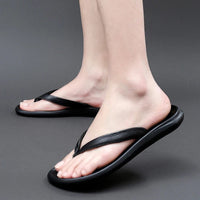 Non-slip & Stylish Men's Leather Slip-ons for Summer – Dario-Black-6-State of Style