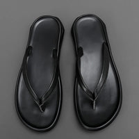 Non-slip & Stylish Men's Leather Slip-ons for Summer – Dario-Black-6-State of Style