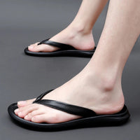 Non-slip & Stylish Men's Leather Slip-ons for Summer – Dario-Black-6-State of Style