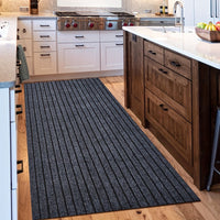 Non-Slip & Washable Indoor & Outdoor Runner - GripLuxe-60cm x 150cm-Dark Grey-State of Style