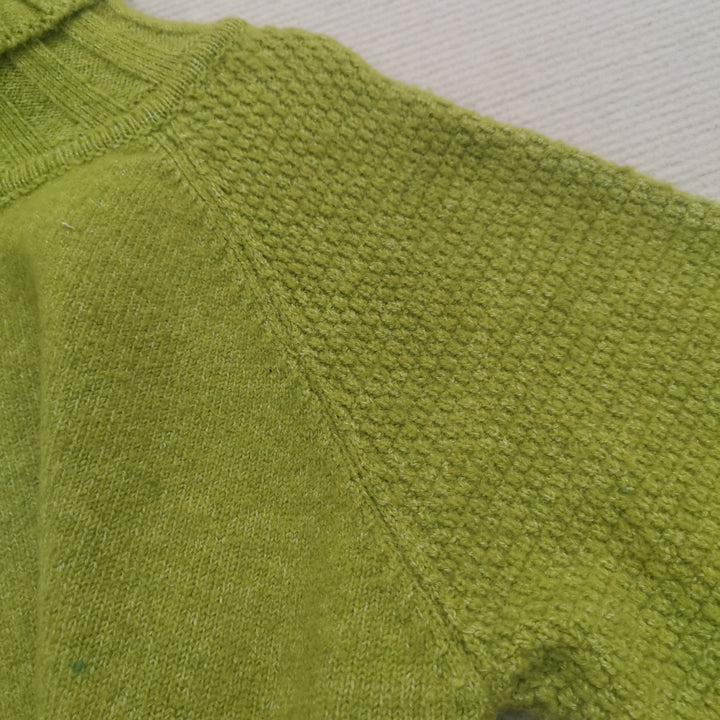 Nora Oversized Knit Turtleneck in Grass Green-S-State of Style