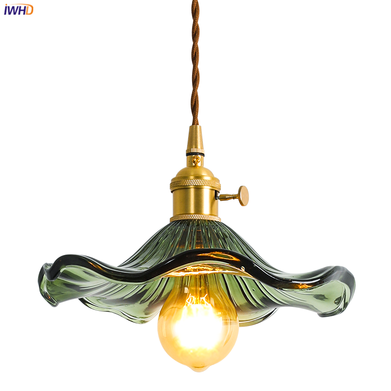 NORDIC DESIGN LED HANGING LAMP | COLOURED GLASS & COPPER LIGHTING FOR BEDROOM, LIVING ROOM & BAR-Glass A-State of Style