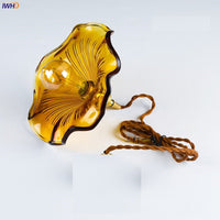 NORDIC DESIGN LED HANGING LAMP | COLOURED GLASS & COPPER LIGHTING FOR BEDROOM, LIVING ROOM & BAR-Glass A-State of Style