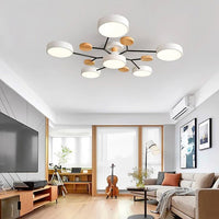 NordicGlow Branched LED Ceiling Light - Elegant Nordic Style-4 Heads-Green-State of Style