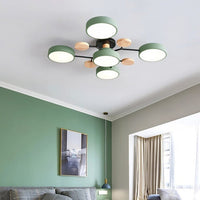 NordicGlow Branched LED Ceiling Light - Elegant Nordic Style-4 Heads-Green-State of Style