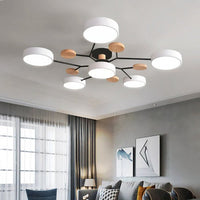 NordicGlow Branched LED Ceiling Light - Elegant Nordic Style-4 Heads-Green-State of Style