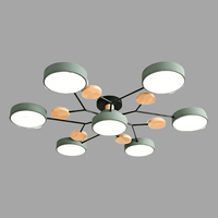 NordicGlow Branched LED Ceiling Light - Elegant Nordic Style-4 Heads-Green-State of Style
