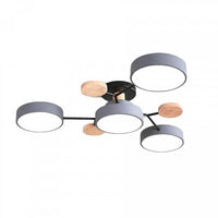 NordicGlow Branched LED Ceiling Light - Elegant Nordic Style-4 Heads-Grey-State of Style