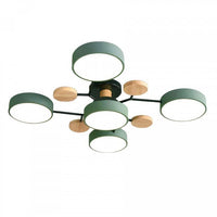 NordicGlow Branched LED Ceiling Light - Elegant Nordic Style-5 Heads-Green-State of Style