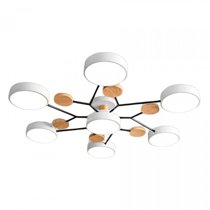 NordicGlow Branched LED Ceiling Light - Elegant Nordic Style-7 Heads-White-State of Style