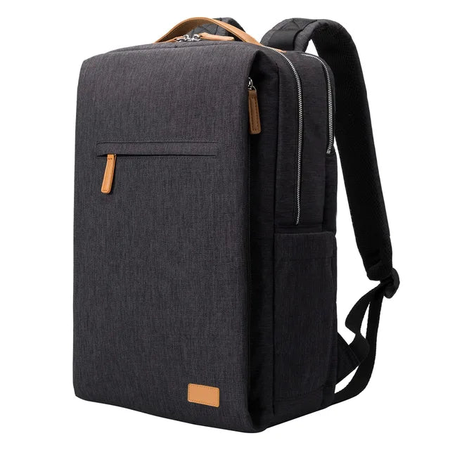Nova Backpack with Laptop Compartment and USB Charging Port-Black-State of Style