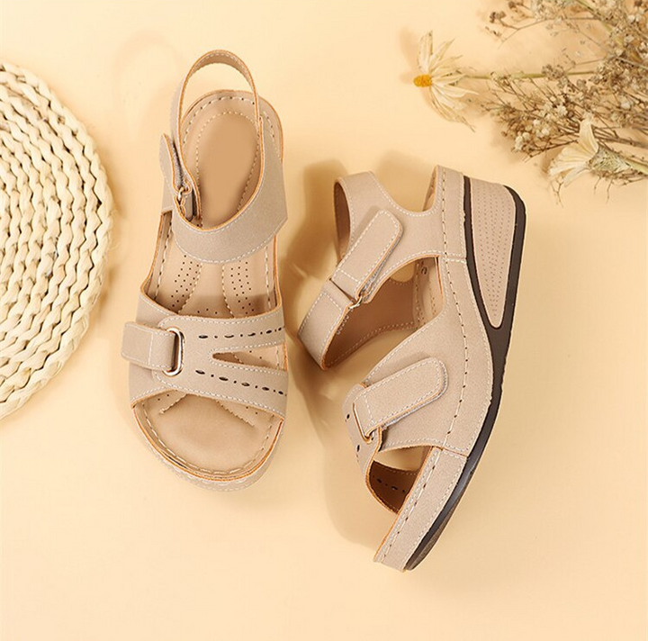 Odette Orthopedic Sandals | Ultimate Comfort for Long Walks-Beige-5-State of Style