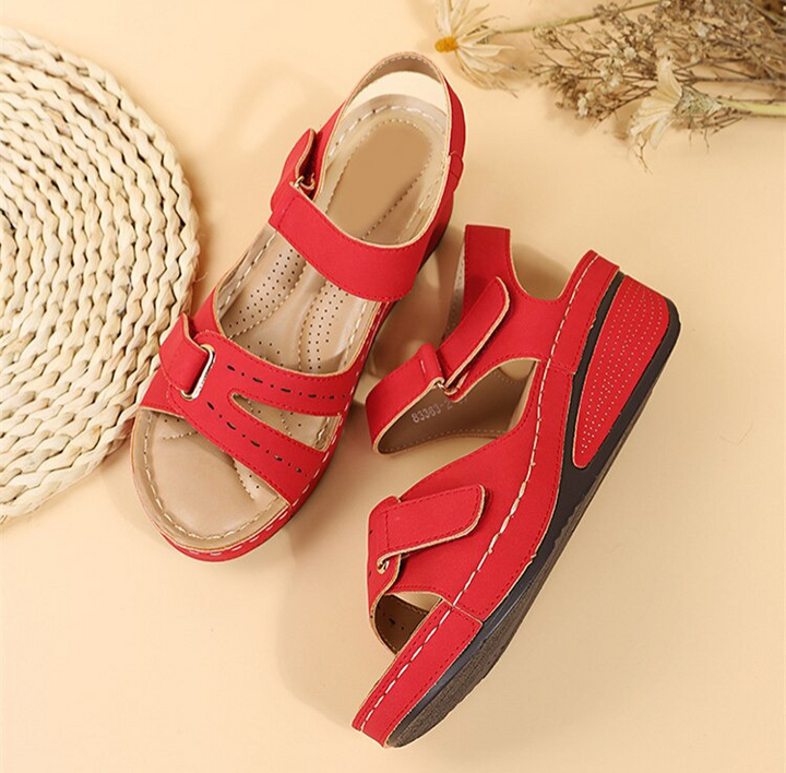 Odette Orthopedic Sandals | Ultimate Comfort for Long Walks-Red-5-State of Style