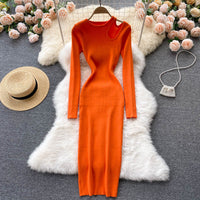 Off-Shoulder Dress | Stylish & Comfortable-Orange-One size fits all-State of Style