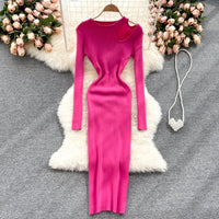Off-Shoulder Dress | Stylish & Comfortable-Pinkish Red-One size fits all-State of Style