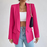 Office Women's Blazer in Polyester-Cotton - Emma-Pink-S-State of Style