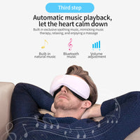 OOGMASSAGE APPARAAT - LUCHTDRUK, TRILLING & WARME COMPRESSIE MET BLUETOOTH MUZIEK-State of Style