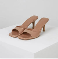 Open back mules for women – Mirella-Camel-3-State of Style