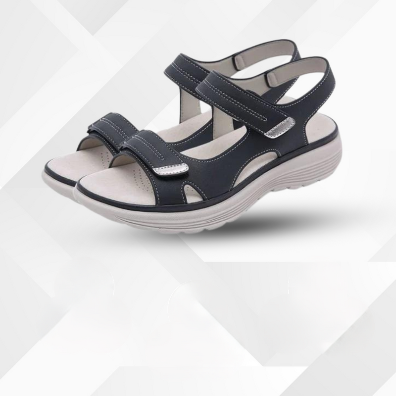 Orthopaedic bunion sandals for women – Celina-Black-3-State of Style