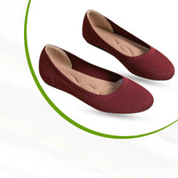 Orthopaedic Comfort Ballerinas – Melina-Red-3.5-State of Style