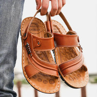 Orthopaedic Comfort Sandals for Men – Comfortable & Adjustable – Henrik-Light brown-5-State of Style