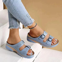 Orthopaedic comfort sandals for women - Elena-Light blue-3-State of Style