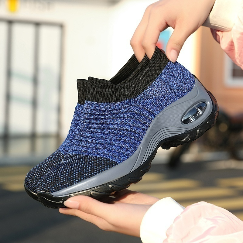 Orthopaedic Hypersoft Running Shoes for Women – Eliana-Blue Grey-3-State of Style