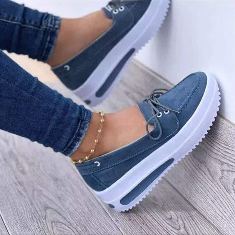 Orthopaedic Ladies' Espadrilles with Air Cushion Sole – Malina-Blue-3-State of Style