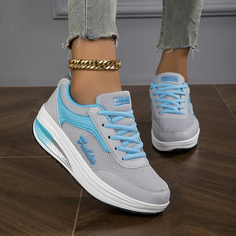 Orthopaedic Ladies' Sneakers - Ariana-Grey Blue-3.0-State of Style
