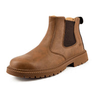 Orthopaedic Leather Safety Boots for Men - Matthias-Brown-4.5-State of Style