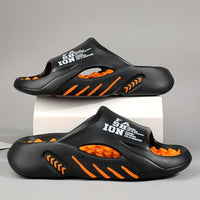 Orthopaedic massage slippers with nubs for ladies & gentlemen – Vitalis-Black-5-6-State of Style