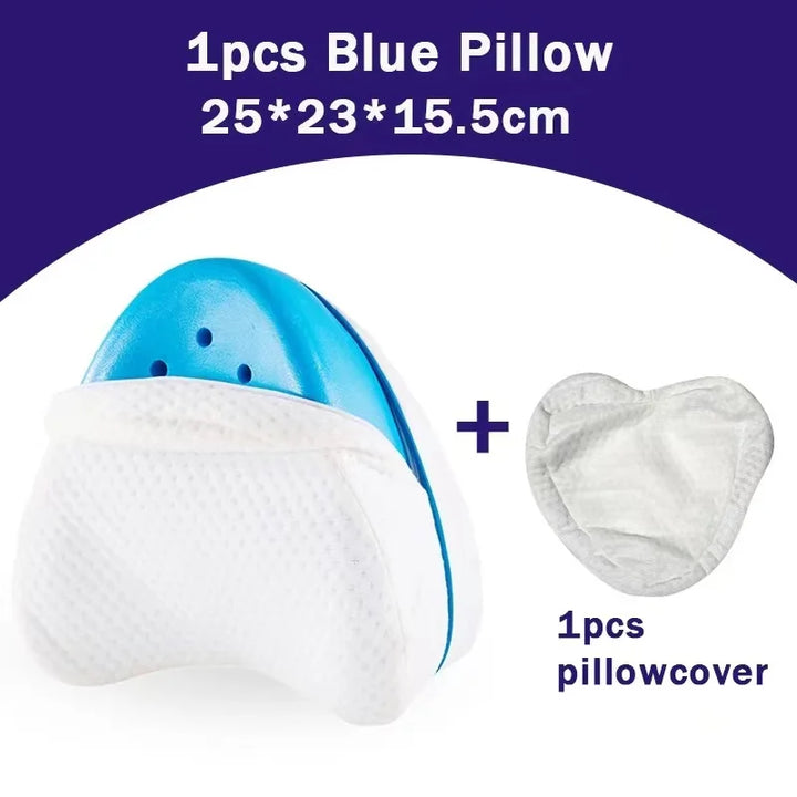 Orthopaedic Memory Foam Leg Pillow - ComfortFoam-Blue + Pillowcase-State of Style