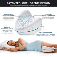Orthopaedic Memory Foam Leg Pillow - ComfortFoam-White-State of Style