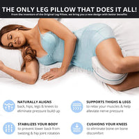 Orthopaedic Memory Foam Leg Pillow - ComfortFoam-White-State of Style