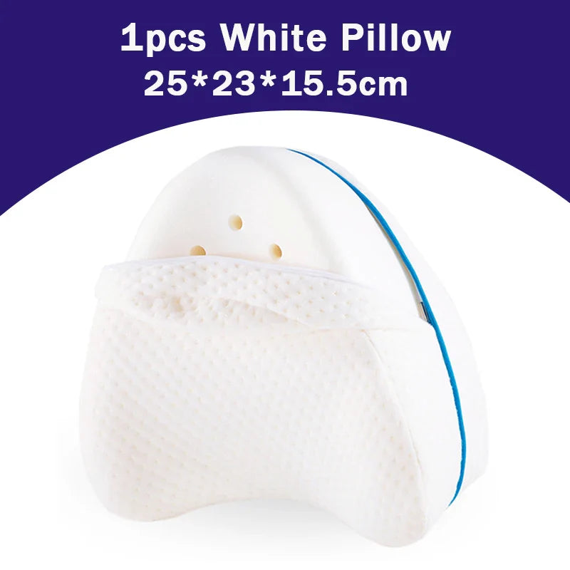 Orthopaedic Memory Foam Leg Pillow - ComfortFoam-White-State of Style